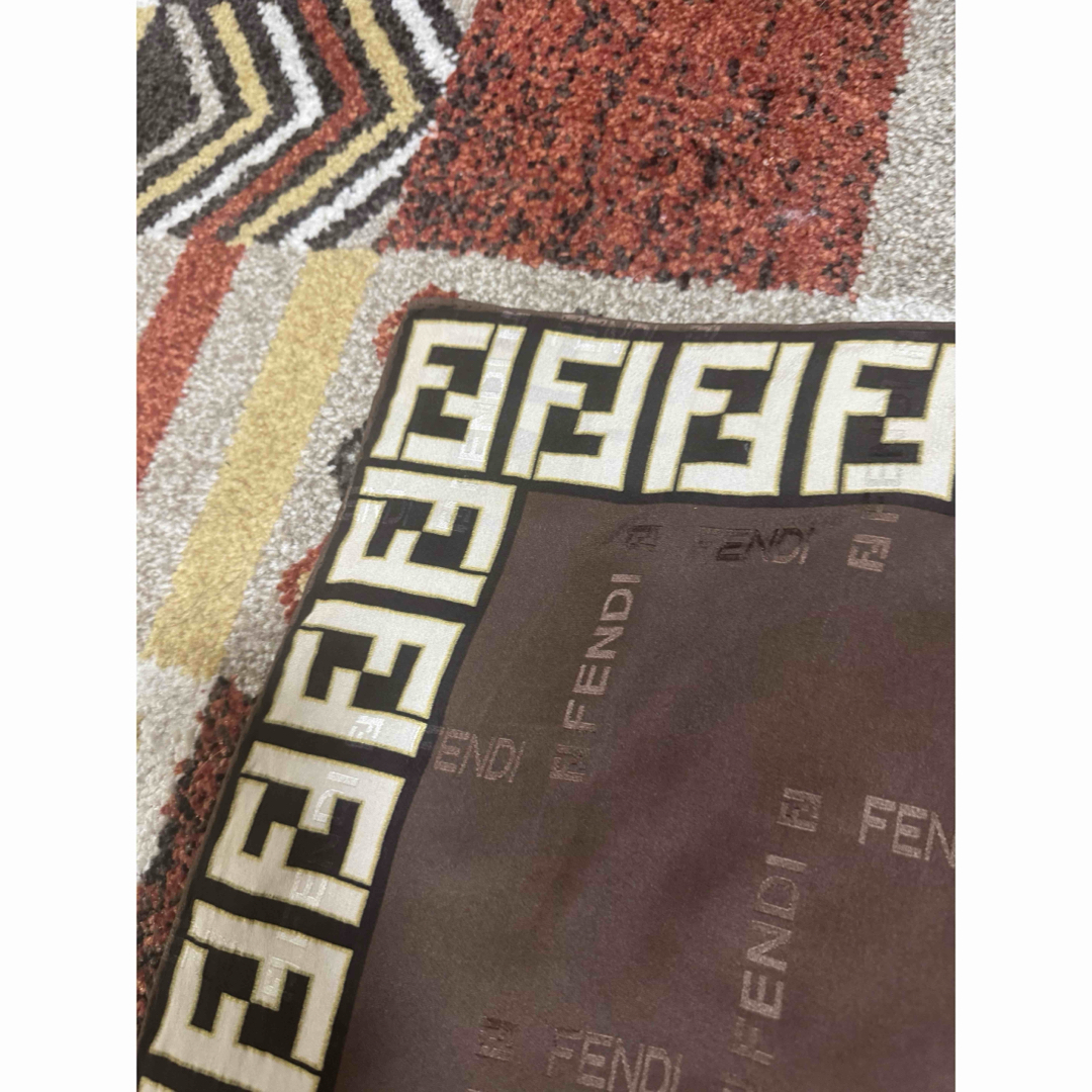 FENDI - フェンディ FENDI スカーフ ストール ズッカ柄 シルク FENDI - フェンディ FENDI スカーフ ストール ズッカ柄 シルク