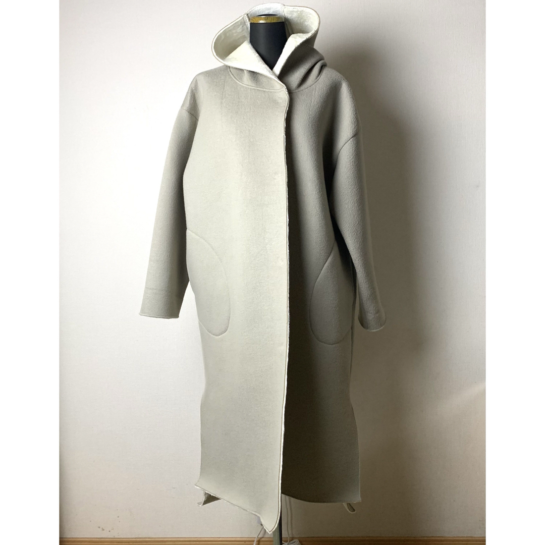 Re:EDIT - 【未使用タグ付き】Re:EDIT 内ボア　ロングコート　ボンディング　ニット