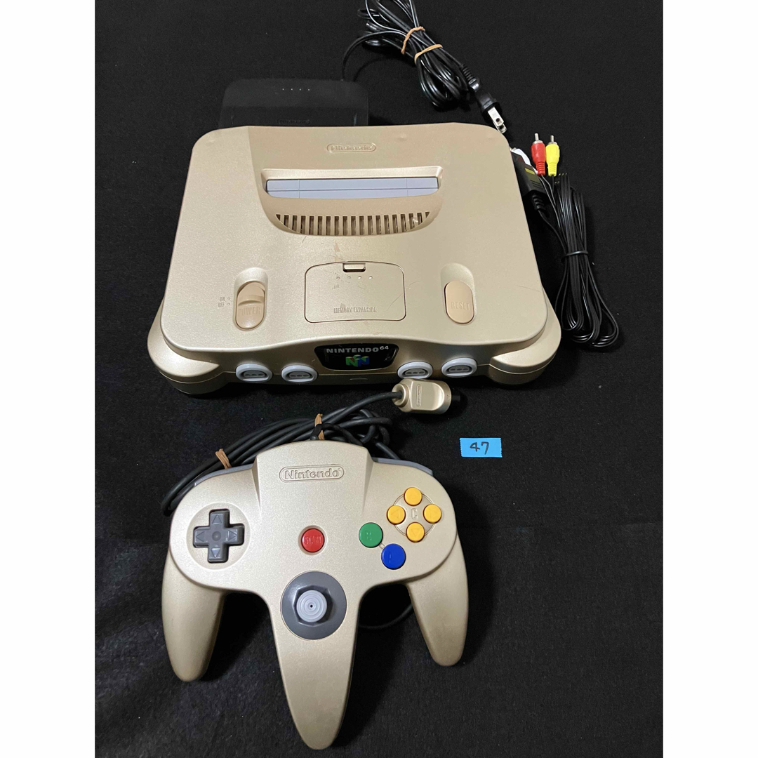 ニンテンドー64 ゴールドカラー 本体 コントローラーセット ニンテンドー64 ゴールドカラー 本体 コントローラーセット