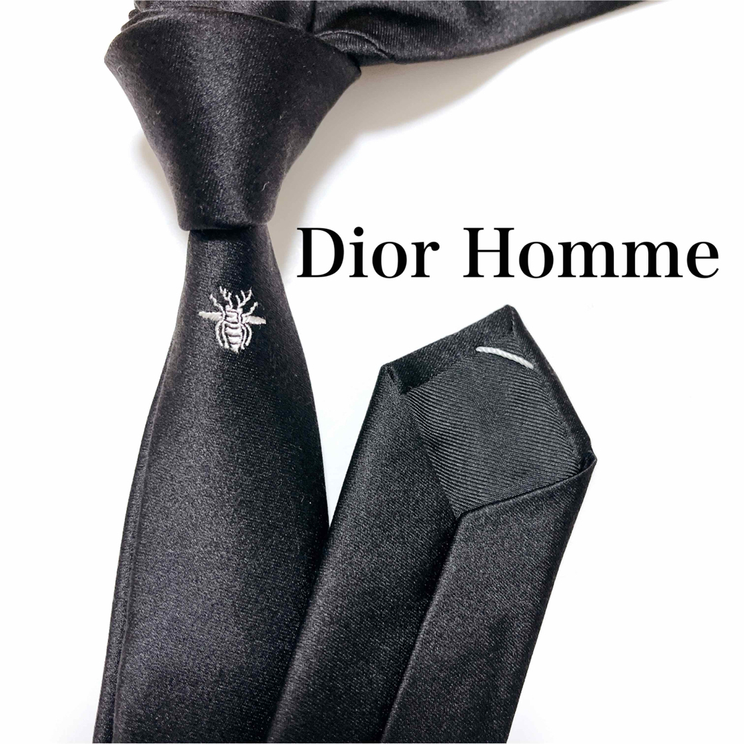 Dior ディオール オム シルクネクタイ 総柄 ダークネイビー|メンズ Dior ディオール オム シルクネクタイ 総柄 ダークネイビー|メンズ