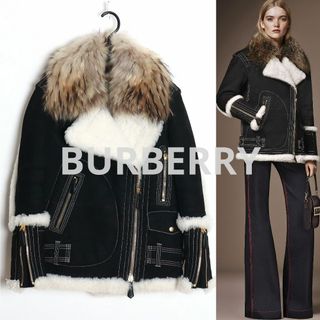 BURBERRY - 新品BURBERRY バーバリー ムートンコート 羊革 BURBERRY - 新品BURBERRY バーバリー ムートンコート 羊革