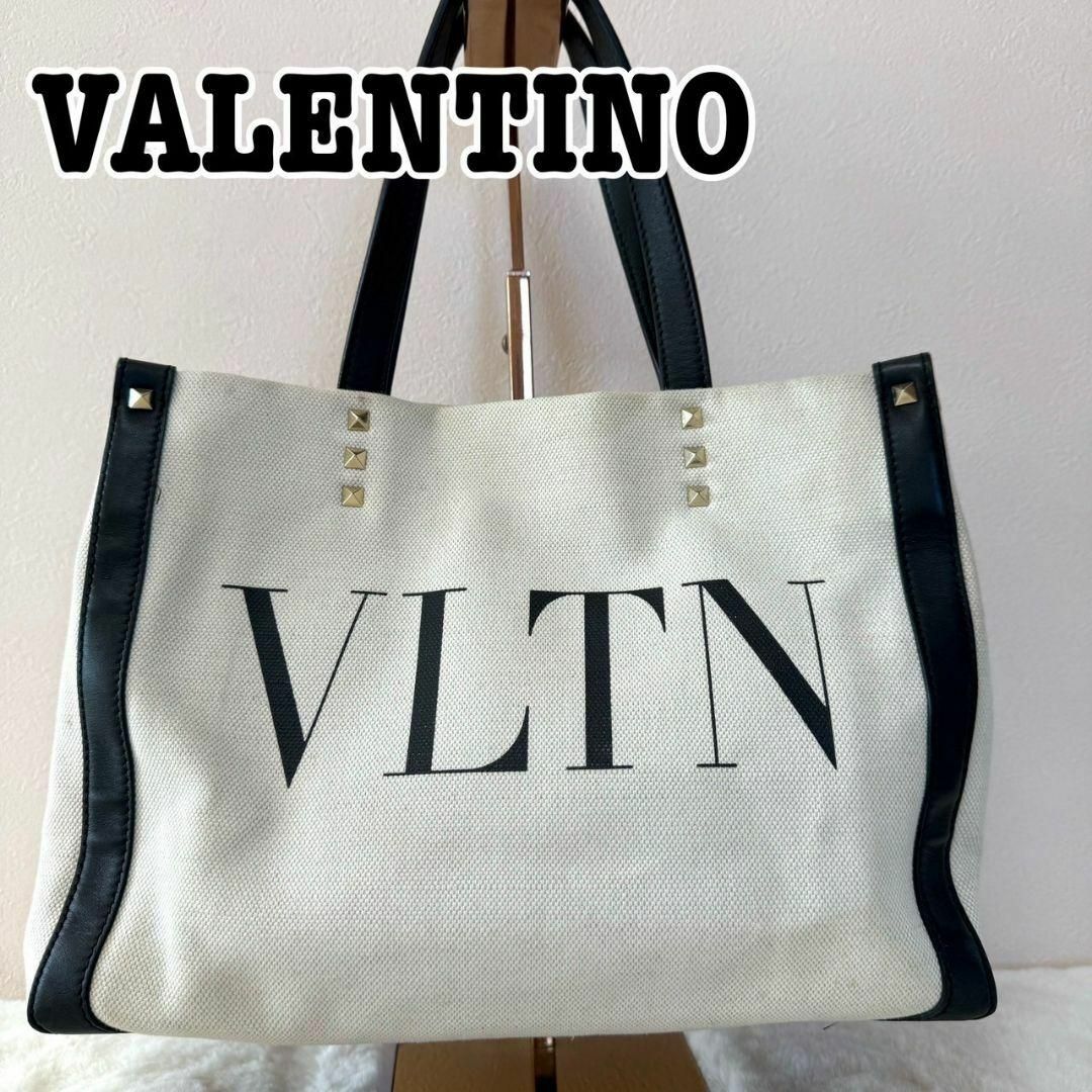 現行 ヴァレンティノ ガラヴァーニ キャンバス トート VLTNロゴ 現行 ヴァレンティノ ガラヴァーニ キャンバス トート VLTNロゴ