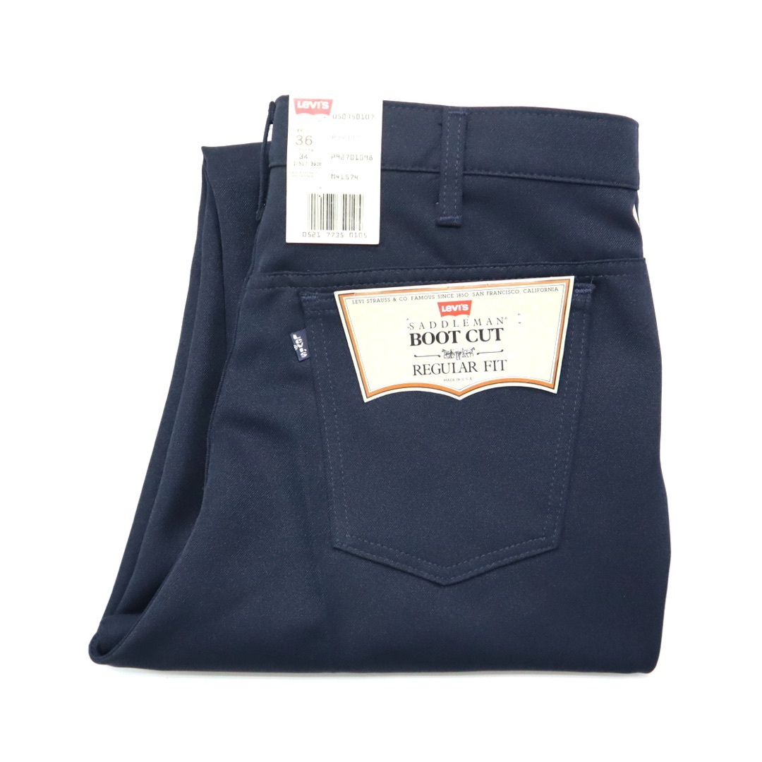 Levi's - デッドストック 80s リーバイス 517 スタプレ パンツ 紺 ビンテージ