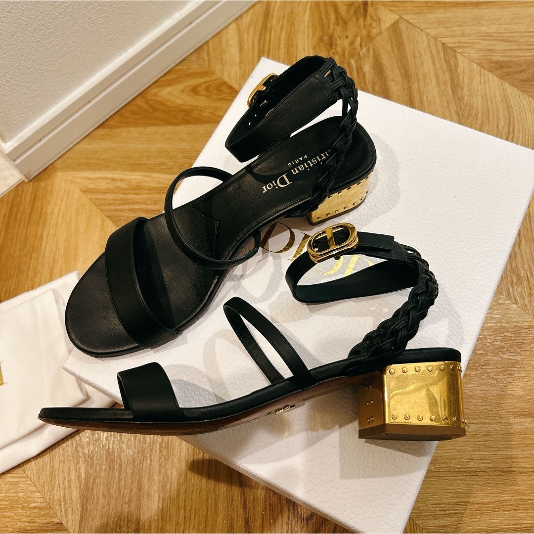 Christian Dior - 定価15万!Dior ブラック EGEEサンダル Christian Dior - 定価15万!Dior ブラック EGEEサンダル