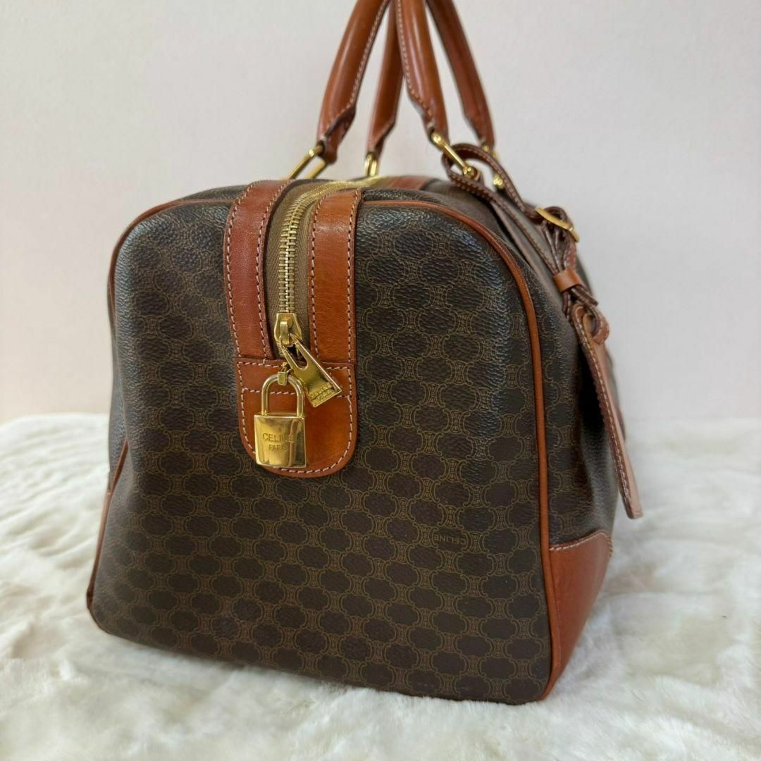 CELINE マカダム ボストンバッグ カデナ 旅行かばん PVC トリオンフ CELINE マカダム ボストンバッグ カデナ 旅行かばん PVC トリオンフ