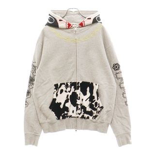 アベイシングエイプ(A BATHING APE)のA BATHING APE アベイシングエイプ ホルスタインパーカー ジップアップパーカー グレー(パーカー)