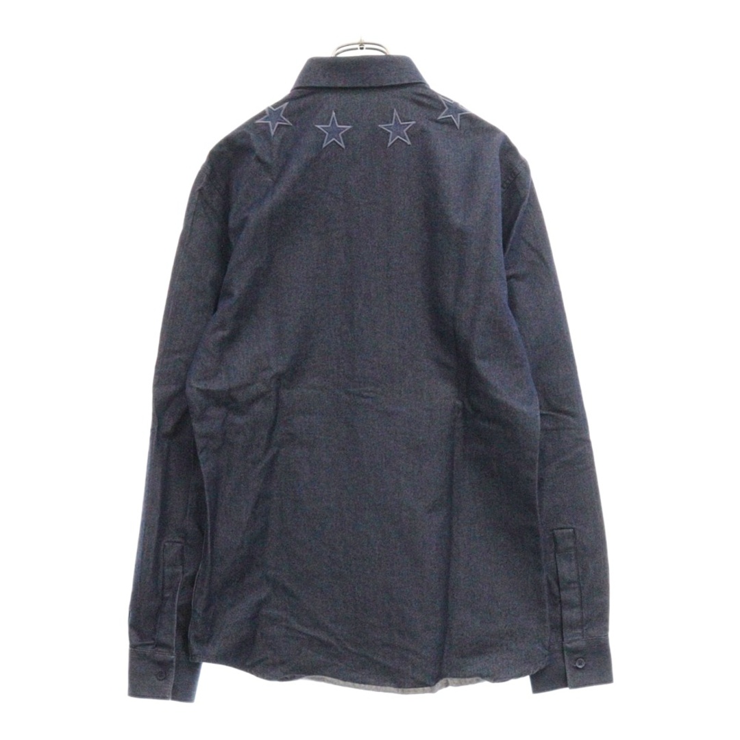 GIVENCHY ジバンシィ Star Denim L/S Shirt スター刺繍 デニム GIVENCHY ジバンシィ Star Denim L/S Shirt スター刺繍 デニム