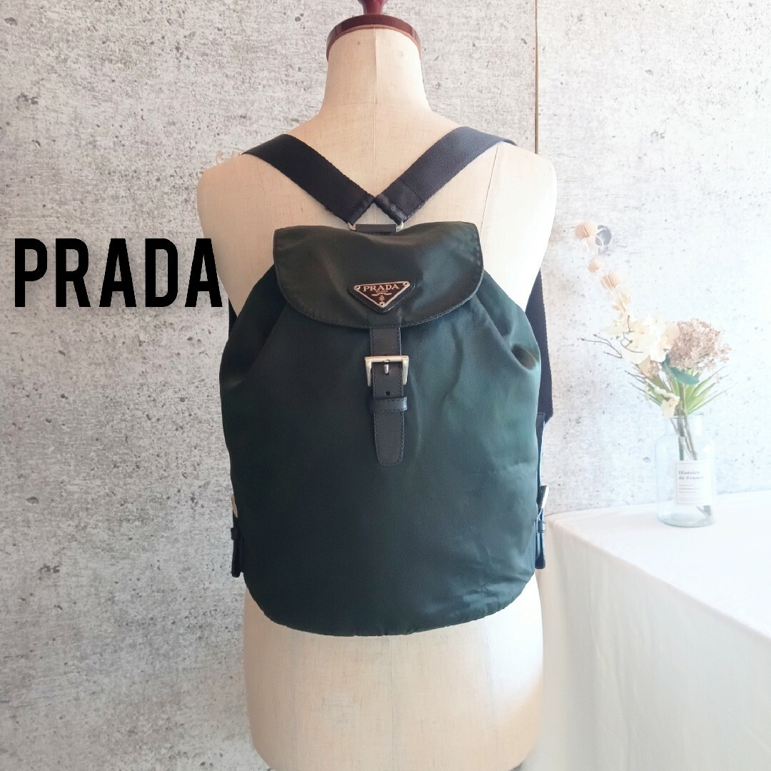 PRADA - 良品 プラダ ナイロン 巾着 リュック バッグ 鞄 PRADA - 良品 プラダ ナイロン 巾着 リュック バッグ 鞄
