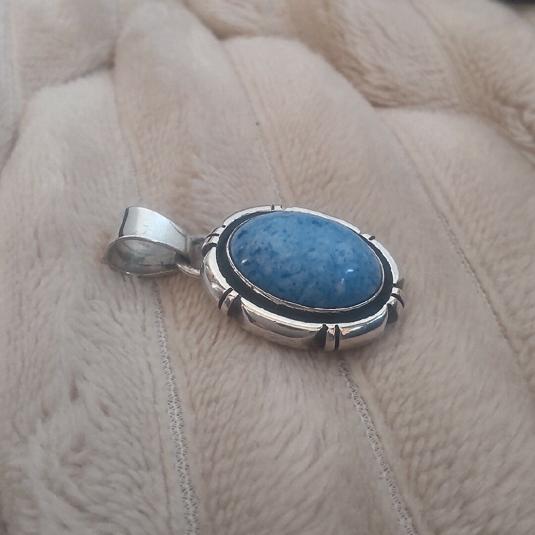 INDIAN JEWELRY(インディアンジュエリー)のnavajo・Wydell Billie・スリーピングターコイズネックレス・希少 メンズのアクセサリー(ネックレス)の商品写真