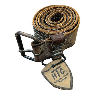 ハリウッドトレーディングカンパニー(HTC)のs HTC エイチティーシー ベルト スタッズ レザー ブラウン(ベルト)