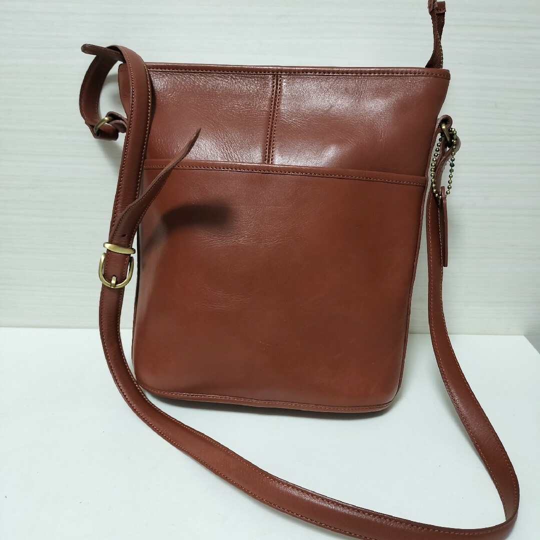 COACH - オールドコーチ ショルダーバッグ 本革クラブタンレザー ブラウン ゴールドカラー