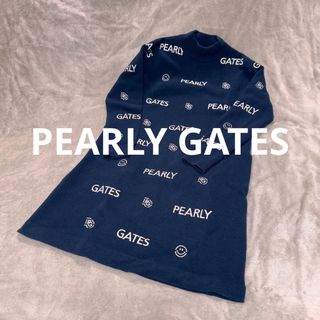 PEARLY GATES - パーリーゲイツ モックネック ニットワンピース PEARLY GATES - パーリーゲイツ モックネック ニットワンピース