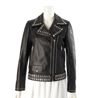 MIU MIU - 未使用 miu miu フリルデザイン レザージャケット 38 MIU MIU - 未使用 miu miu フリルデザイン レザージャケット 38