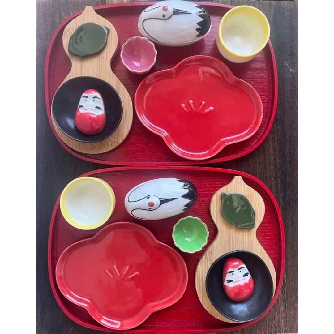 【新品】お正月の食器セット(2組:16こ)