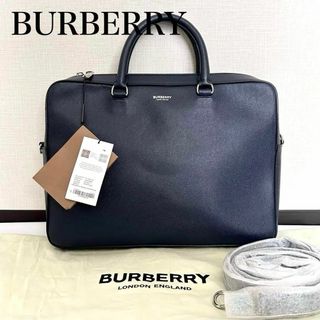 BURBERRY - BURBERRY ビジネスバック サフィアーノレザー ロゴ BURBERRY - BURBERRY ビジネスバック サフィアーノレザー ロゴ