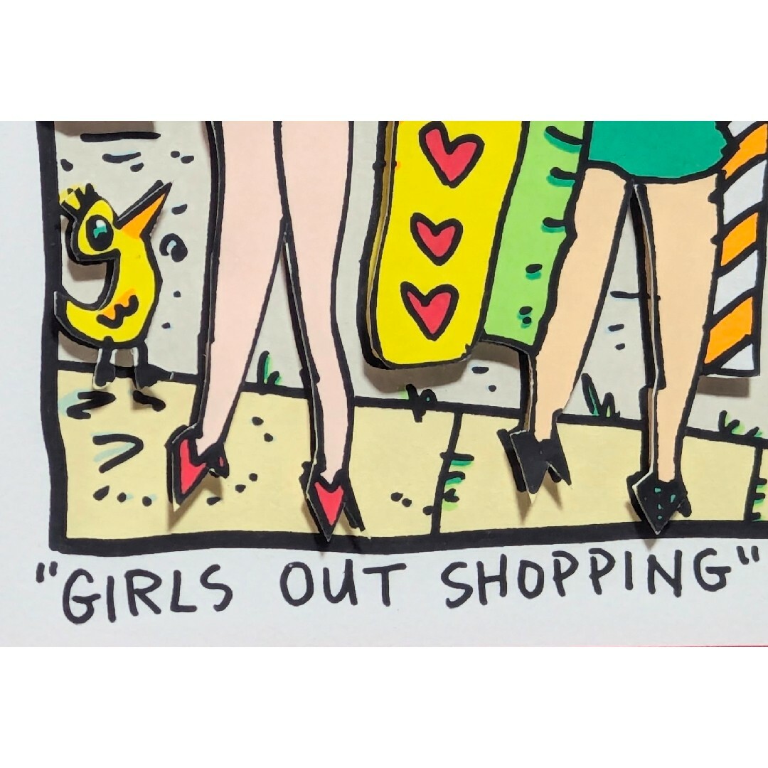 【祝開店！大放出セール開催中】 真作】ジェームス・リジィ「GIRLS OUT SHOPPING」【美品】の通販 版画
