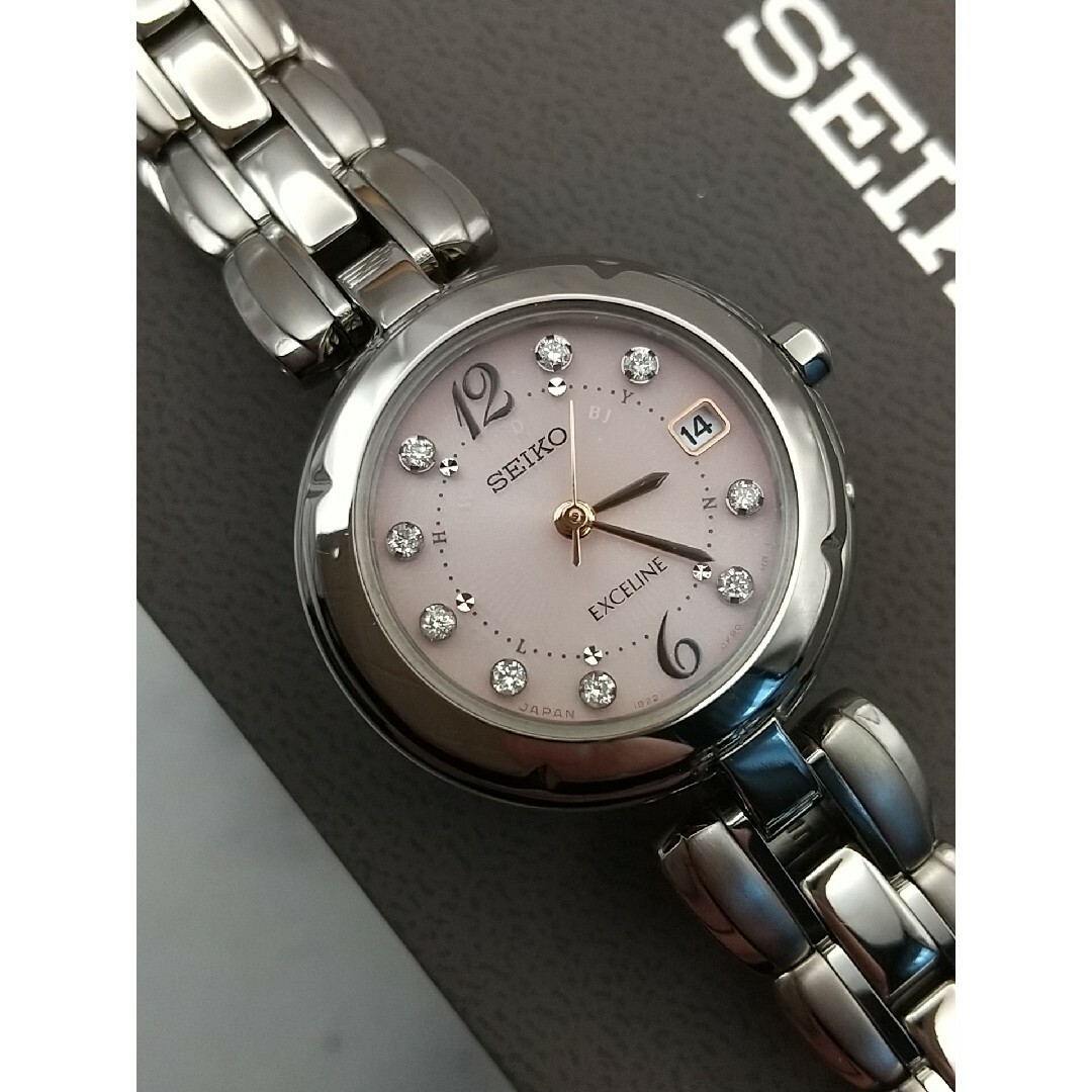 SEIKO - セイコー エクセリーヌ 電波ソーラー 美品 9P SEIKO - セイコー エクセリーヌ 電波ソーラー 美品 9P