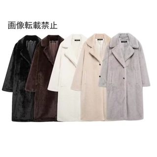 🔔12月新作🍷16082◆5color ロング ファーコート(毛皮/ファーコート)