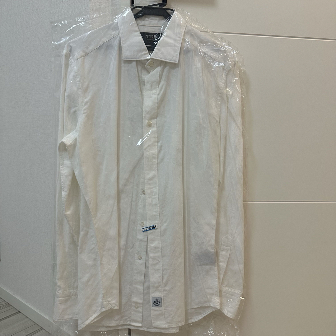超美品】HYDROGEN ホワイト 長袖シャツ Lサイズ シャツ 超美品】HYDROGEN ホワイト 長袖シャツ Lサイズ シャツ