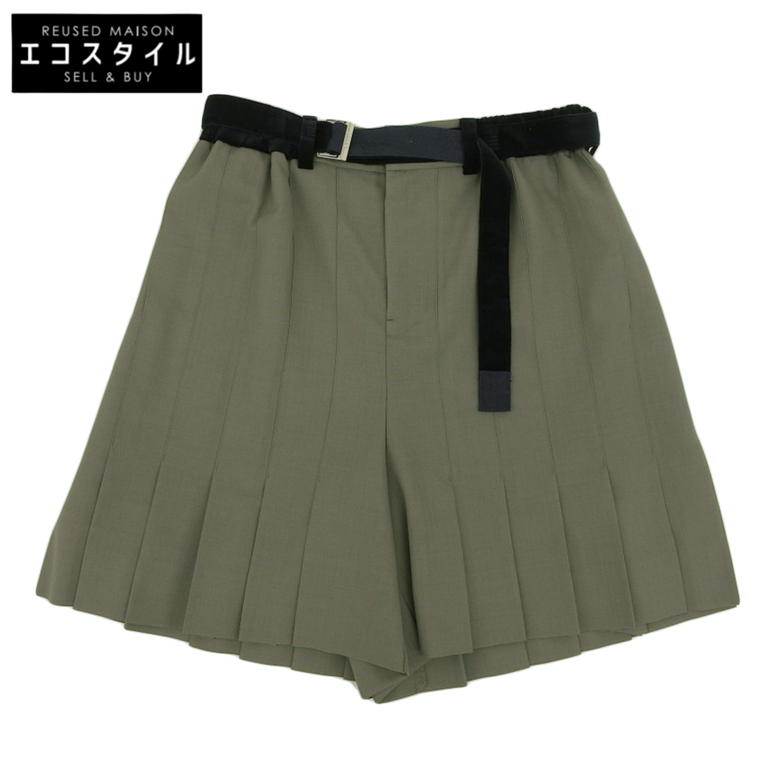 美品 sacai 23SS Eric haze プリーツショートパンツ サイズ1 美品 sacai 23SS Eric haze プリーツショートパンツ サイズ1