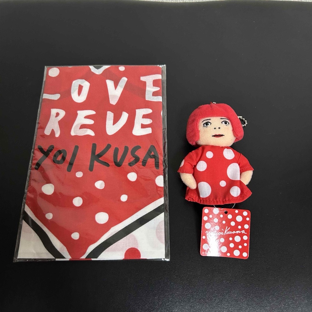 草間彌生展 手ぬぐい キーホルダー ショッパー袋 5枚セット 草間彌生展 手ぬぐい キーホルダー ショッパー袋 5枚セットの