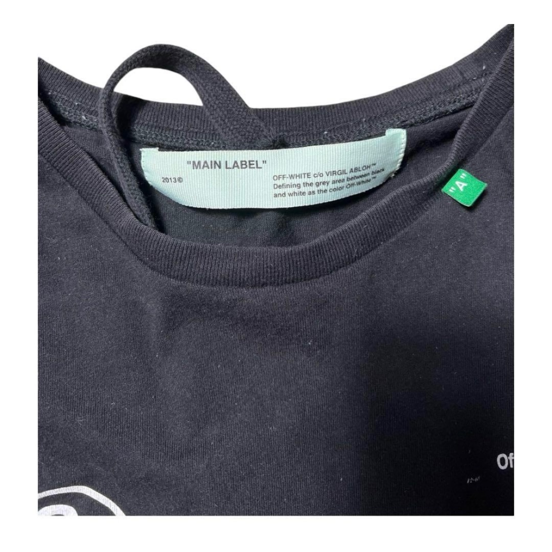 Off-White(オフホワイト)のOFF-WHITE 長袖 ロンT ピンクアロー ステンシル DIAG 2019 メンズのトップス(Tシャツ/カットソー(七分/長袖))の商品写真