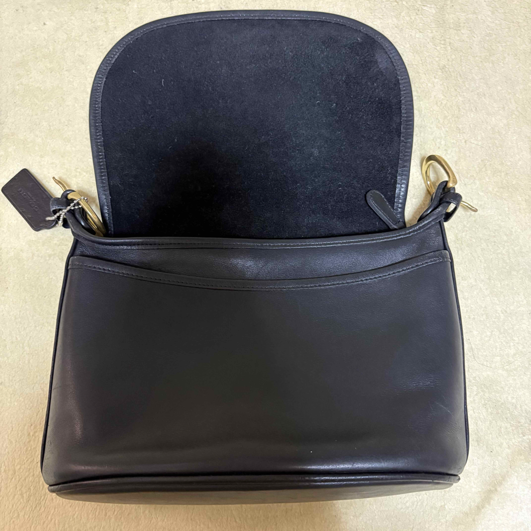 COACH - 美品 オールドコーチ COACH ショルダーバッグ ブラック