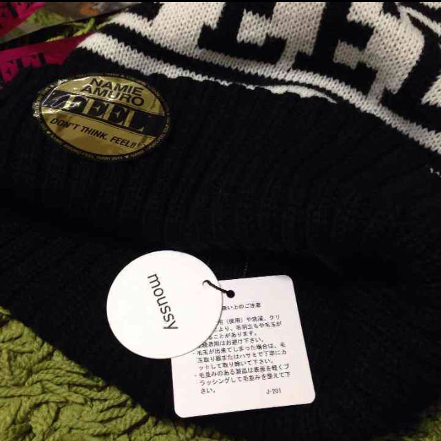 moussy(マウジー)の安室奈美恵 FEEL TOUR グッズ レディースの帽子(ニット帽/ビーニー)の商品写真