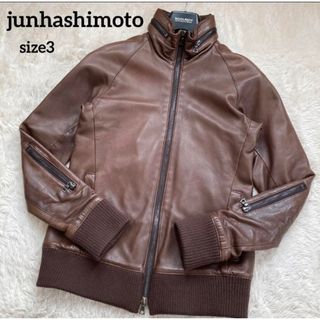 junhashimoto - junhashimoto レザーサファリジャケットの通販 junhashimoto - junhashimoto レザーサファリジャケットの通販