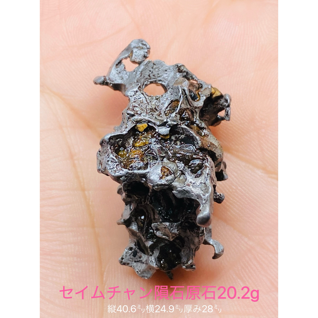 セイムチャン隕石 小型原石 20.2g パラサイト原石 隕石 石鉄隕石 セイムチャン隕石 小型原石 20.2g パラサイト原石 隕石 石鉄隕石