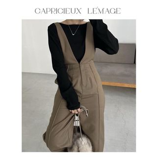 CAPRICIEUX LE'MAGE(ワンピース ・ ブラウン/茶色系)のフリマ CAPRICIEUX LE'MAGE(ワンピース ・ ブラウン/茶色系)のフリマ