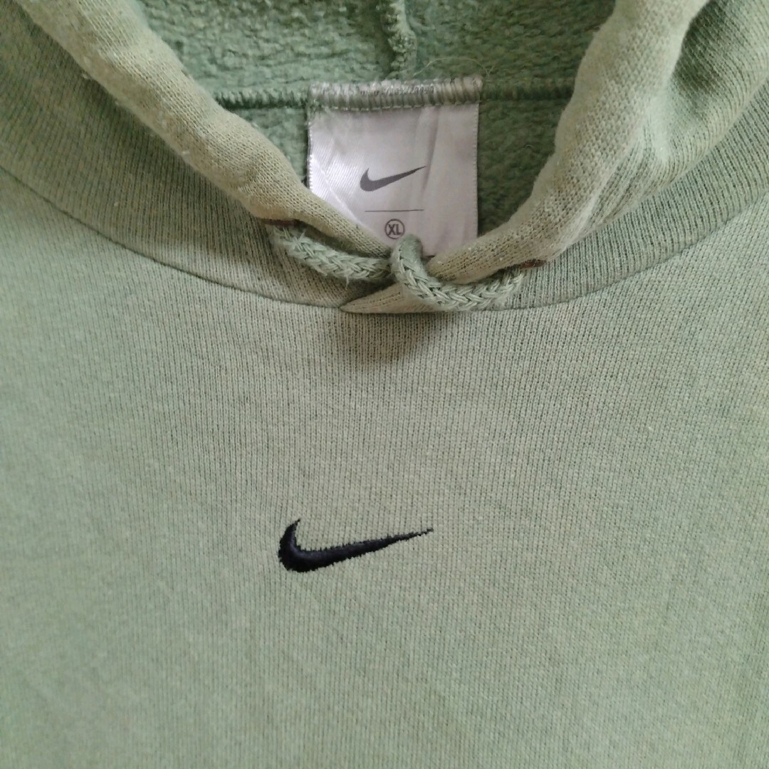 古着 Y2K 00s XL Nike センタースウォッシュロゴ刺繍 パーカー 古着 Y2K 00s XL Nike センタースウォッシュロゴ刺繍 パーカー