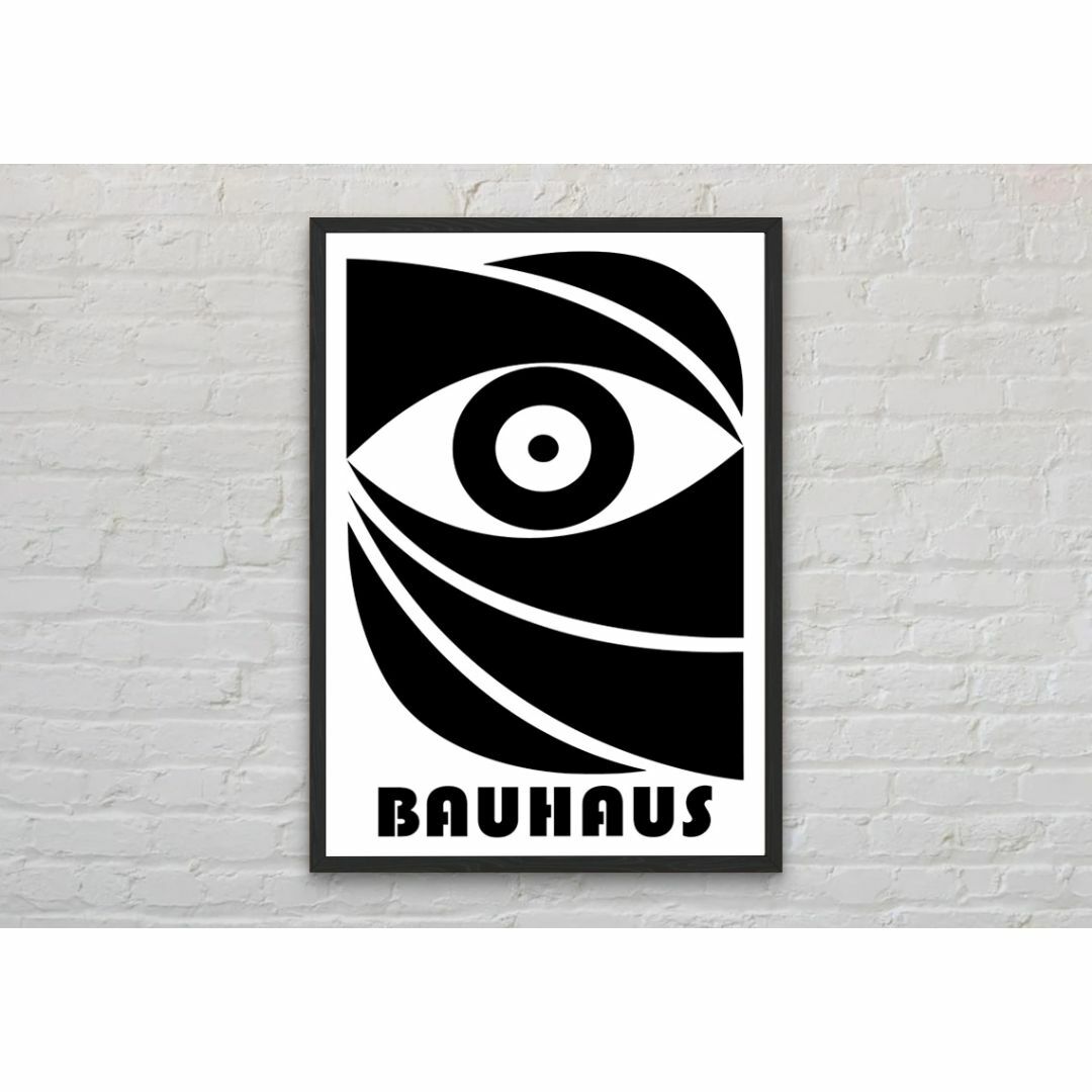 42-バウハウス BAUHAUS A4額装付き デザイン ミッドセンチュリー インテリア/住まい/日用品のインテリア小物(フォトフレーム)の商品写真