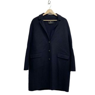エトロ(ETRO)のETRO(エトロ) コート サイズ42 M レディース - ダークネイビー 長袖/秋/冬(その他)