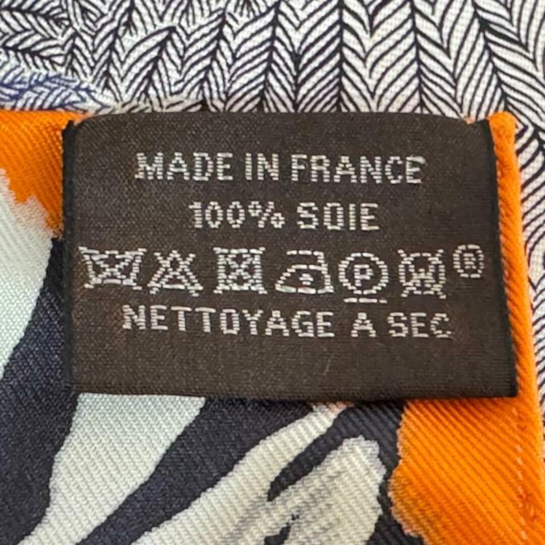 HERMES(エルメス) スカーフ美品 カレナノ20 オレンジ×ライト HERMES(エルメス) スカーフ美品 カレナノ20 オレンジ×ライト