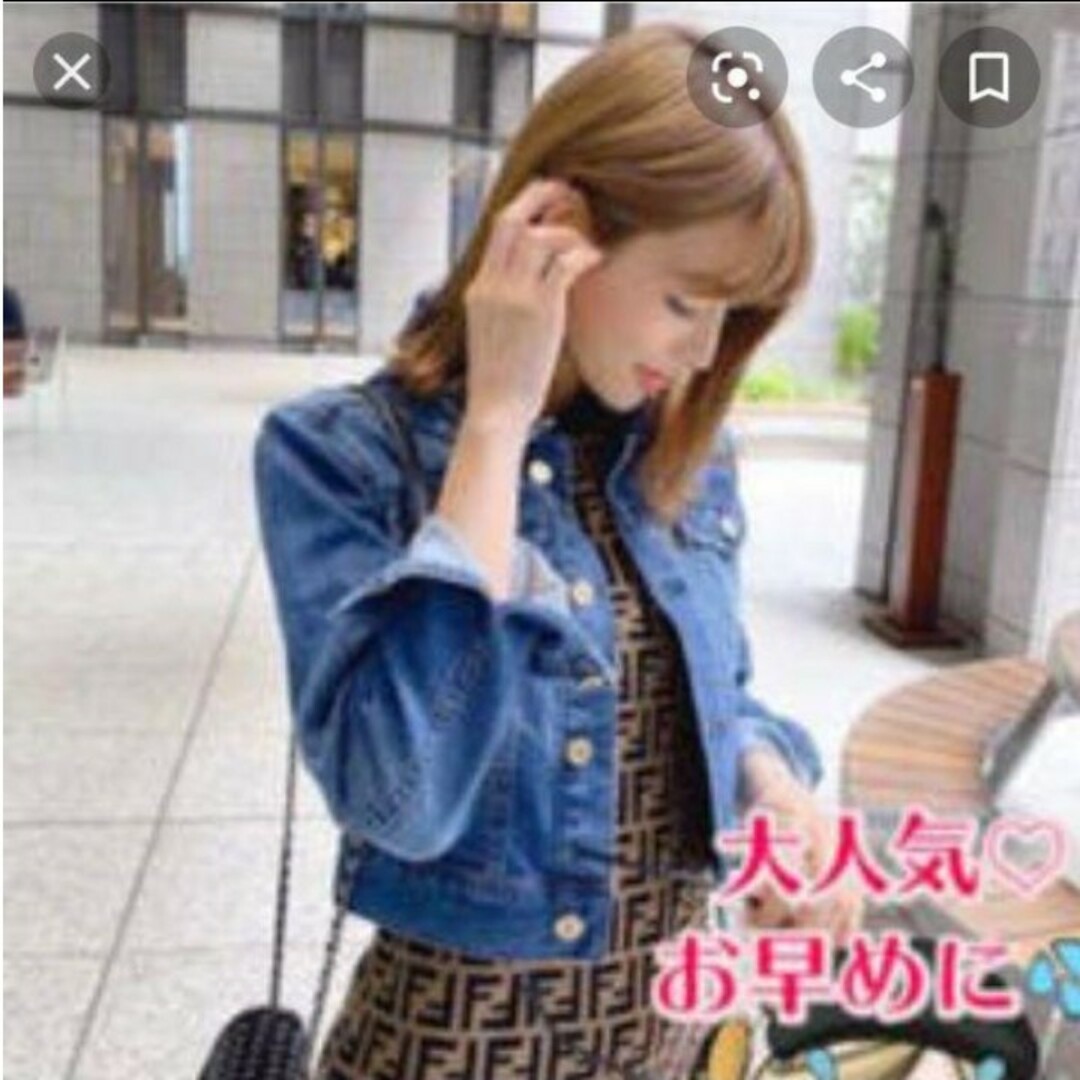 Rady(レディー)のRady ショートデニム レディースのジャケット/アウター(Gジャン/デニムジャケット)の商品写真
