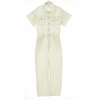 ZARA - 【ZARA】8197/016/251 ホワイトデニム 半袖ジャンプ ZARA - 【ZARA】8197/016/251 ホワイトデニム 半袖ジャンプ