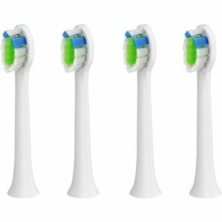 HUACO CARE 替えブラシ 交換用　4本セット デュポン毛 ホワイト(歯ブラシ/デンタルフロス)