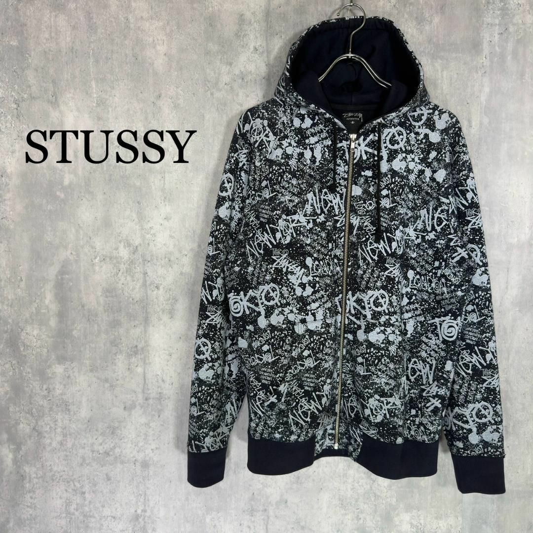 STUSSY - 『STUSSY』ステューシー (M) 総柄プリントジップ STUSSY - 『STUSSY』ステューシー (M) 総柄プリントジップ