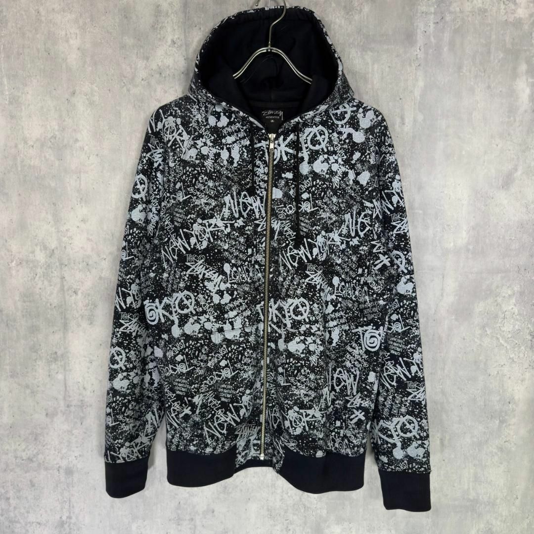 STUSSY - 『STUSSY』ステューシー (M) 総柄プリントジップ STUSSY - 『STUSSY』ステューシー (M) 総柄プリントジップ