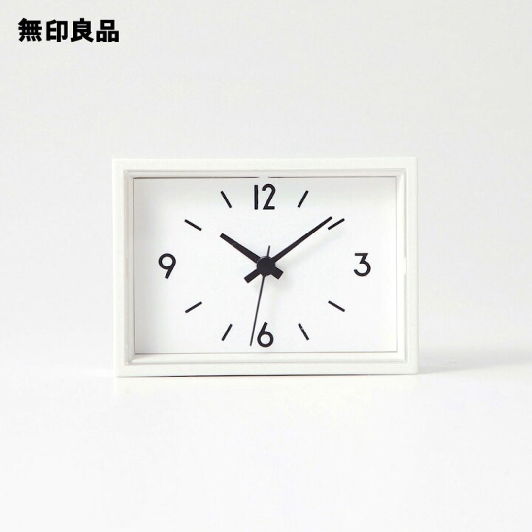 MUJI (無印良品)(ムジルシリョウヒン)の【無印良品】【ミニ】駅の時計ボタン電池対応 インテリア/住まい/日用品のインテリア小物(置時計)の商品写真