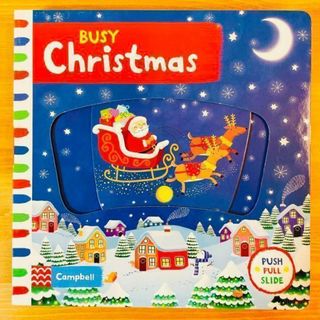 英語絵本 しかけ絵本 busy Christmas洋書 クリスマス絵本(洋書)