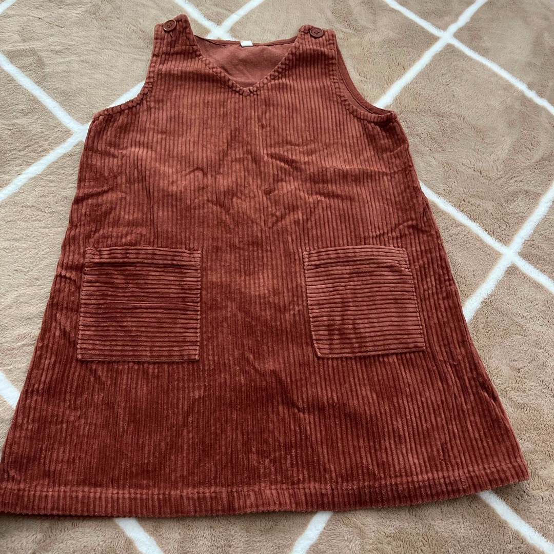 コーデュロイワンピース キッズ/ベビー/マタニティのキッズ服女の子用(90cm~)(ワンピース)の商品写真