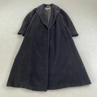 マックスマーラ(Max Mara)のマックスマーラ　ステンカラーコート　MaxMara　カシミヤ混　白タグ　グレー(ロングコート)