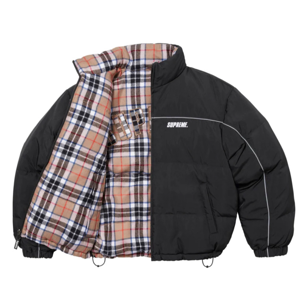 Supreme - Supreme Reversible Puffer Jacket Black Mの通販 by Supreme - Supreme Reversible Puffer Jacket Black Mの通販 by