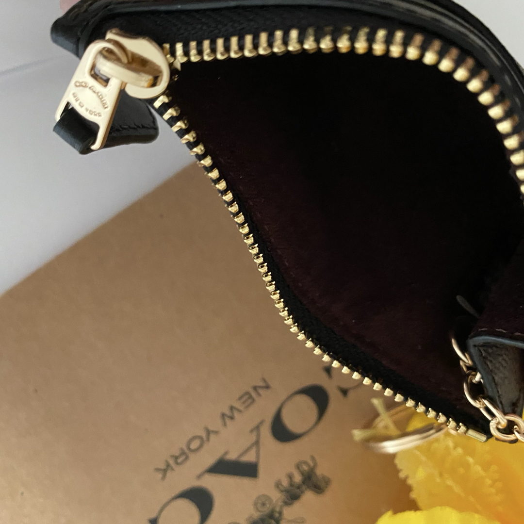 新品 COACH コーチ コインケース 小銭入れ財布 ブラック 新品 COACH コーチ コインケース 小銭入れ財布 ブラック