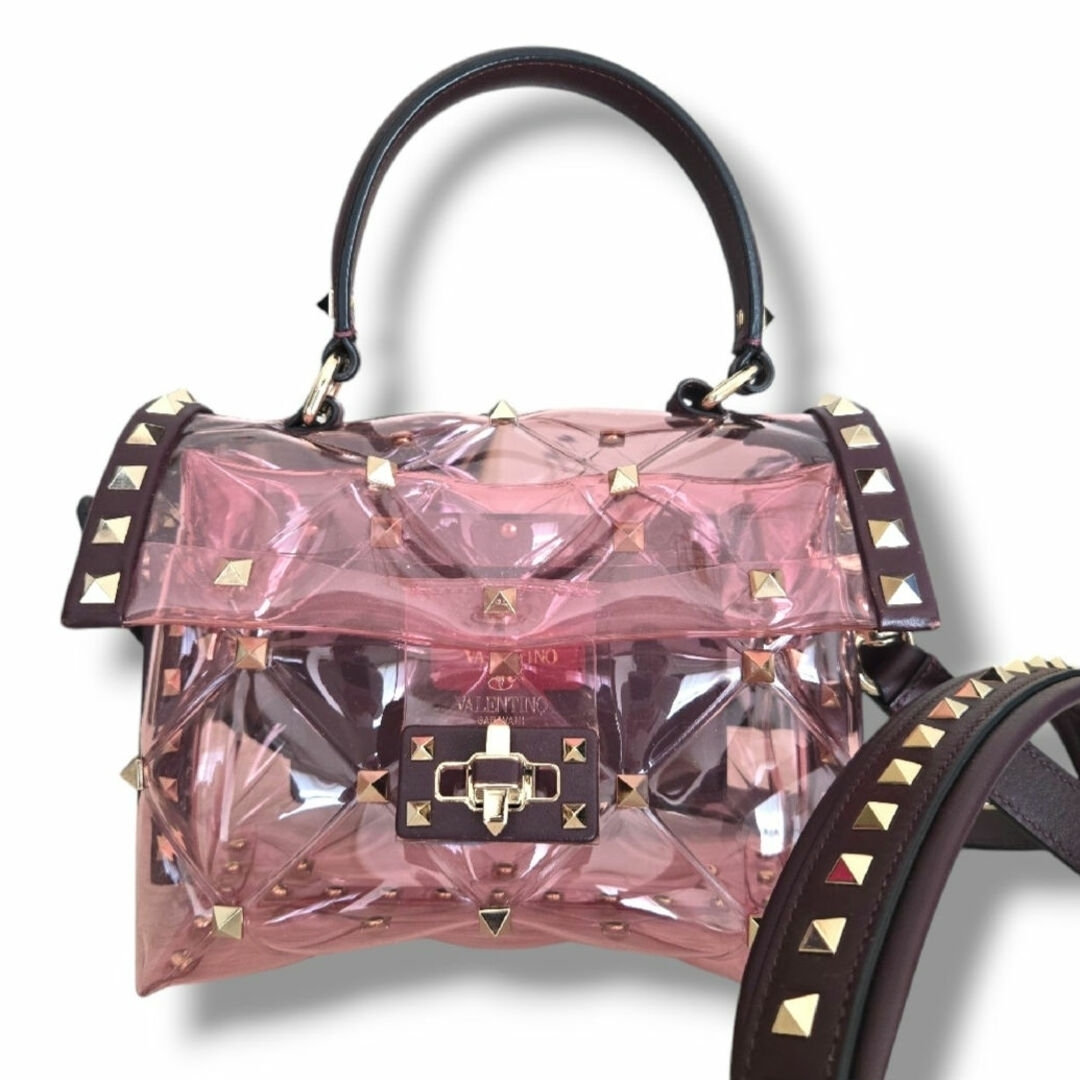 VALENTINO - ☆美品☆ VALENTINO キャンディスタッズ バッグの VALENTINO - ☆美品☆ VALENTINO キャンディスタッズ バッグの