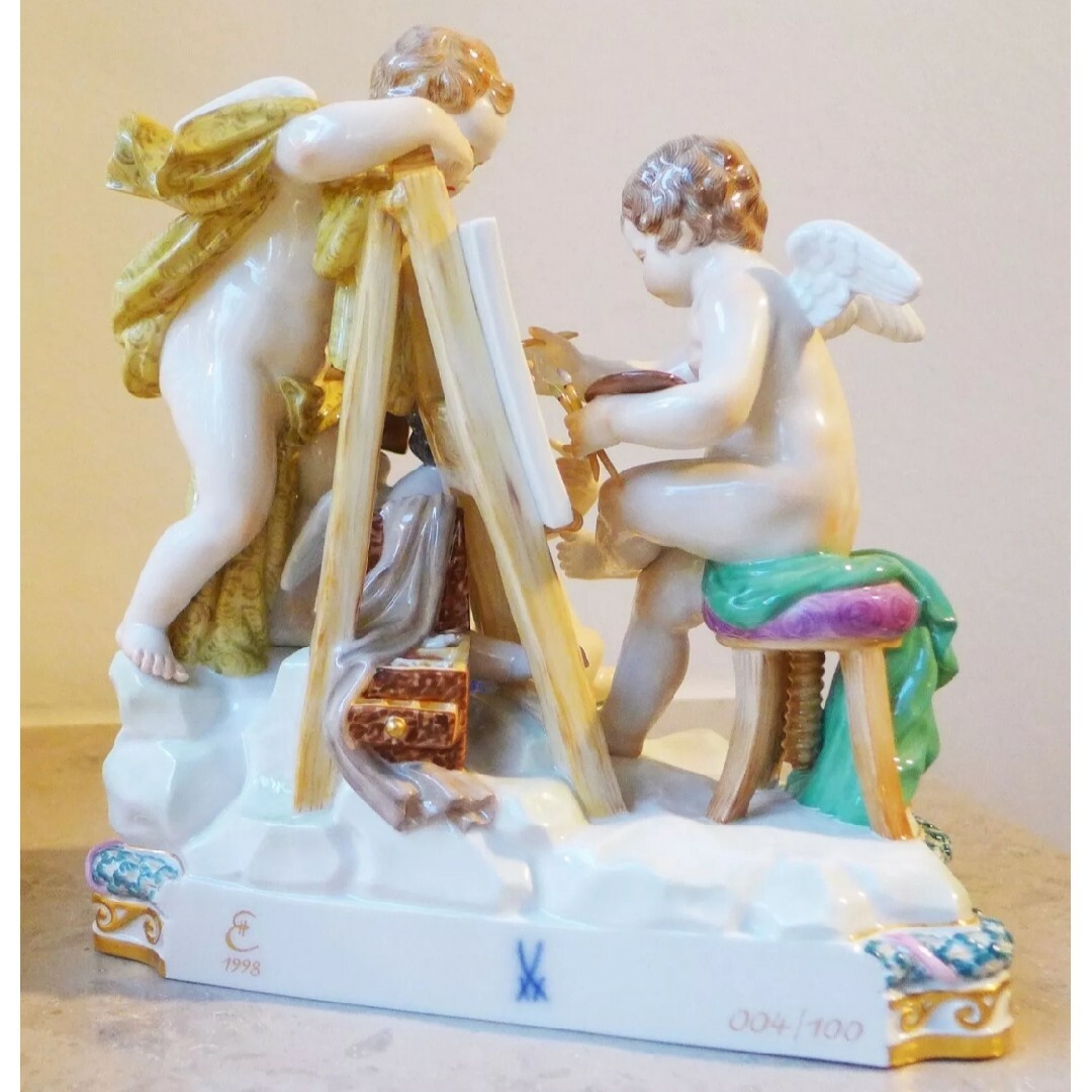 マイセン/MEISSEN/陶器/人形/カエル/天使/エンジェル/フィギュ マイセン/MEISSEN/陶器/人形/カエル/天使/エンジェル/フィギュ