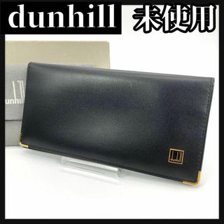 Dunhill - 未使用品 dunhill 二つ折り財布 ブラック AD 牛革 箱 Dunhill - 未使用品 dunhill 二つ折り財布 ブラック AD 牛革 箱