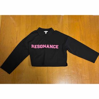 エイチアンドエム(H&M)のRESONANCE 66 長袖トレーナー 黒(トレーナー/スウェット)